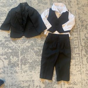 Baby tuxedo missing bow tie